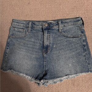 Altar'd State Sparkly Jean Shorts